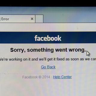 Le réseau social Facebook a connu quelques soucis techniques cette semaine. [Paul Zinken]
