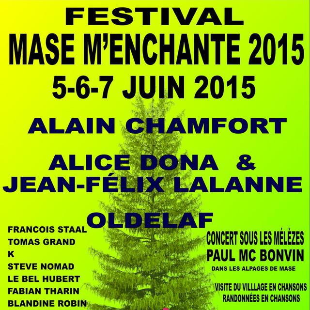 Affiche du festival Mase m'enchante 2015. [masemenchante.ch]