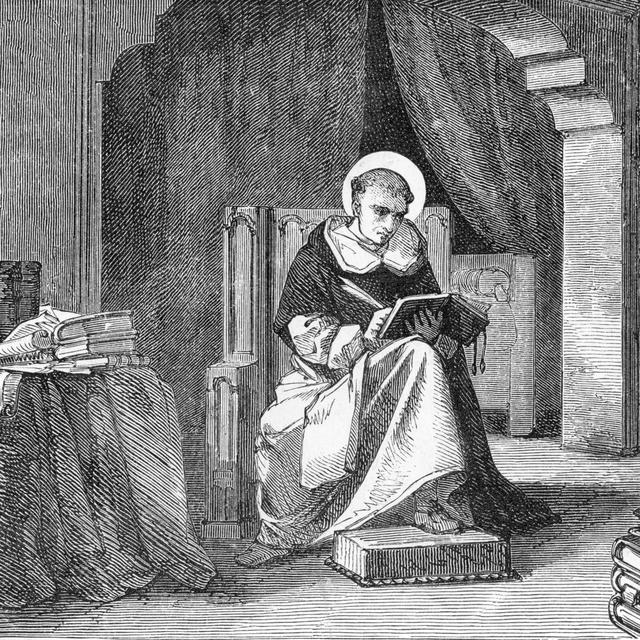 Représentation de Saint Thomas d'Aquin (1225-1274). [The Holbarn Archive / Leemage /AFP]
