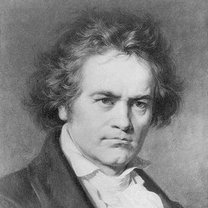 Beethoven en 1818 à l'époque des premiers travaux pour la Missa Solemnis [LDD - Portrait de Jaeger]