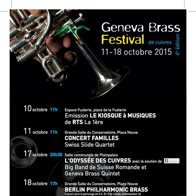 L'affiche du Geneva Brass Festival 2015. [DR]