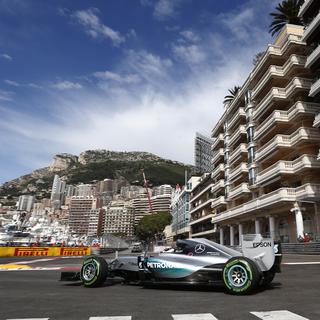 Lewis Hamilton durant le Grand Prix de Monaco 2015. [Michel Le Meur]