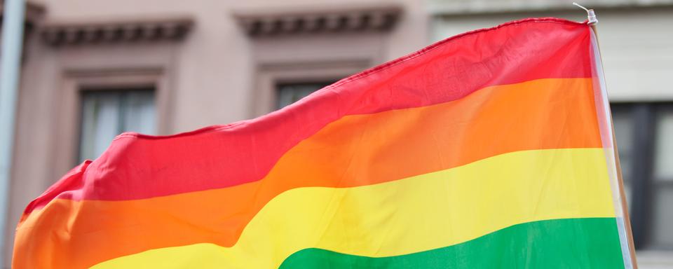 Le drapeau arc-en-ciel est un des emblèmes de la communauté lesbienne, gay, bi et trans (LGBT). [Fotolia - rdstockphoto]