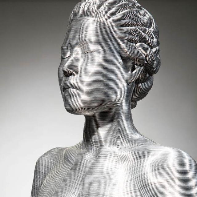 L'une des sculptures en fil d’aluminium de Seung Mo Park. [seungmopark.com]