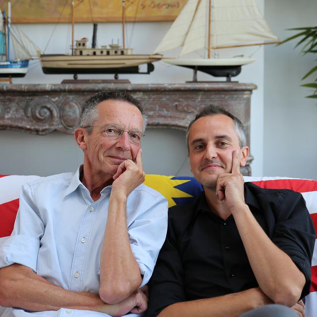 Patrice Leconte (à gauche) et Bertrand Bichaud. [RTS - Delphine Houdemond]