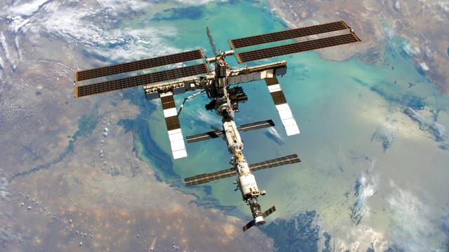 La Station spatiale internationale (ISS) en 2005. [NASA]