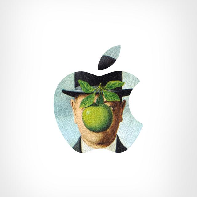 La logo de la Pomme dans le projet de Eisen Bernard Bernardo. [behance.net/gallery/30275103/LogoArt]