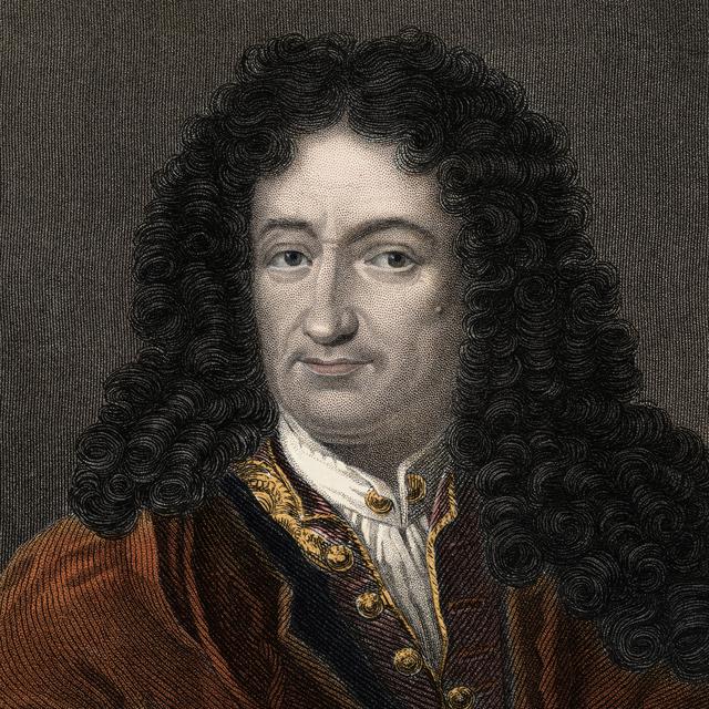 Portrait de Gottfried Wilhelm Leibniz (1646-1716) philosophe et mathématicien allemand. [Costa / Leemage / AFP]