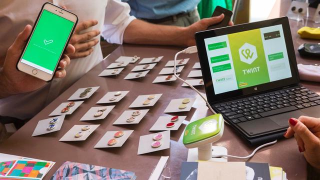 L'application Twint permet d’effectuer des achats dans les commerces. [twint.ch]