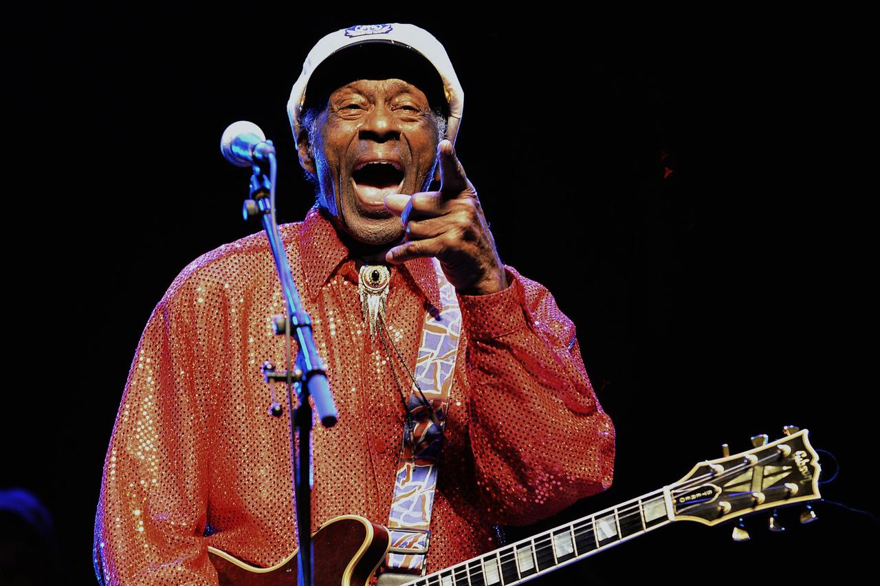 Chuck Berry sur scène à Montevideo en 2013. [AFP - Pablo Porciuncula]