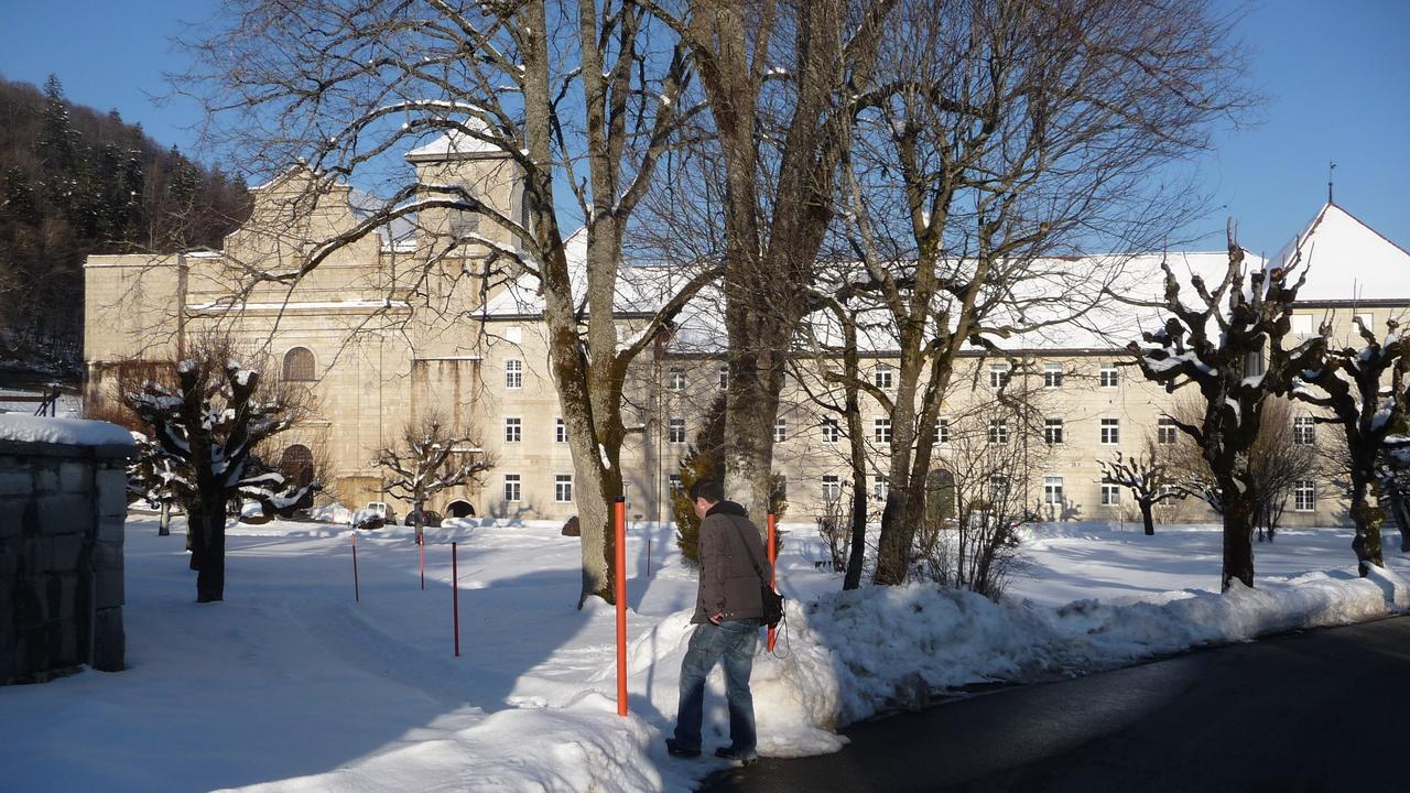 L'abbaye de Bellelay, siège des Services psychiatriques Jura bernois - Bienne-Seeland. [RTS - Philippe Ligron]