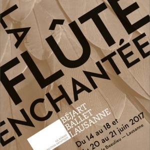 L'affiche du spectacle "La Flûte enchantée" de W.A. Mozart par le Béjart Ballet Lausanne au Théâtre de Beaulieu. [Béjart Ballet]