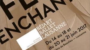 L'affiche du spectacle "La Flûte enchantée" de W.A. Mozart par le Béjart Ballet Lausanne au Théâtre de Beaulieu. [Béjart Ballet]