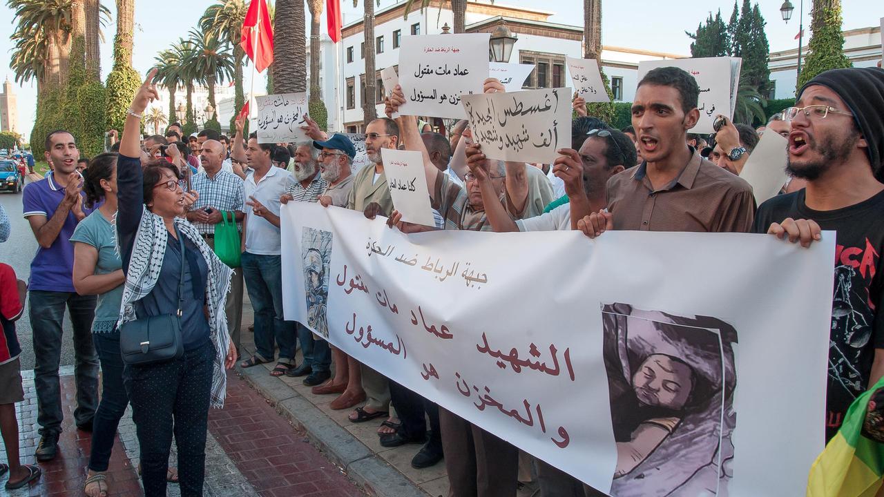 Révolte au Maroc. [AFP - JALAL MORCHIDI / ANADOLU AGENCY]