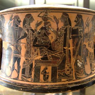 Antiquité grecque représentant la naissance d'Athéna. 
Wikimédia - pas de copyright
CC [CC]