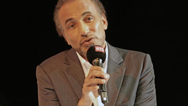 Tariq Ramadan à la RTS en 2013. [RTS - Cécile Möller]