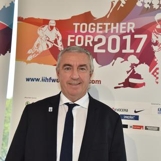 Luc Tardif, président de la Fédération française de hockey sur glace.
Horst Galuschka / DPA
AFP [AFP - Horst Galuschka / DPA]