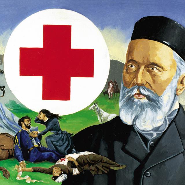 Portrait de Henri Dunant (1828-1910), fondateur de la Croix Rouge. Peinture de Francisco Fonollosa. 
PrismaArchivo/Leemage
AFP [AFP - PrismaArchivo/Leemage]