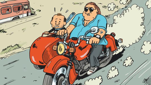 La couverture de "Gérard, cinq années dans les pattes de Depardieu", de Mathieu Sapin, chez Dargaud.
Dargaud [Dargaud]