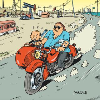 La couverture de "Gérard, cinq années dans les pattes de Depardieu", de Mathieu Sapin, chez Dargaud.
Dargaud [Dargaud]