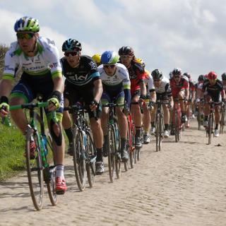 29 secteurs pavés sont au programme de la 115e édition de Paris-Roubaix en 2017 (ici en 2016).
Kenzo Tribouillard
AFP [AFP - Kenzo Tribouillard]