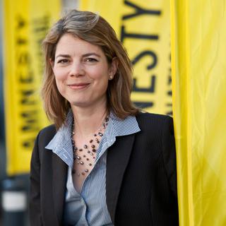 Manon Schick, directrice d’Amnesty Suisse. [Keystone - Alessandro Della Valle]
