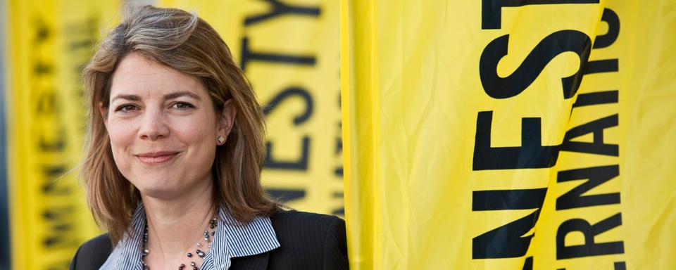 Manon Schick, directrice d’Amnesty Suisse. [Keystone - Alessandro Della Valle]