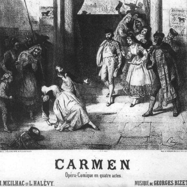 L'affiche de la première de Carmen en 1875.
DP [DP]