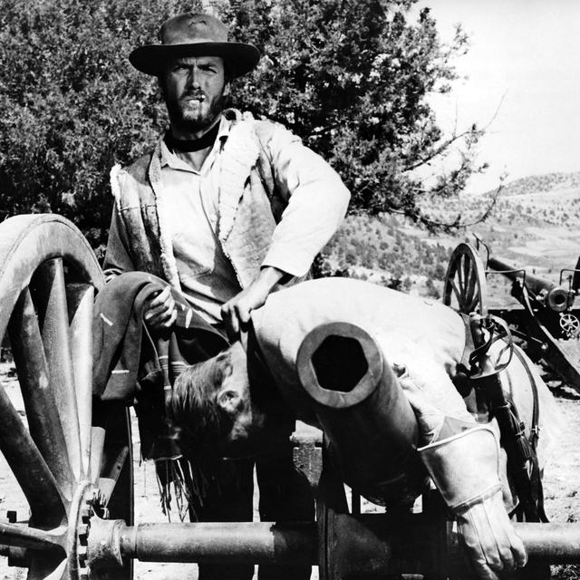 Clint Eastwood durant le tournage de "Le bon, la brute et le truand" de Sergio Leone.
Produzioni Europee Associati / Collection ChristopheL
AFP

Image re-téléchargée le 27.12.19 [AFP - Produzioni Europee Associati / Collection ChristopheL]