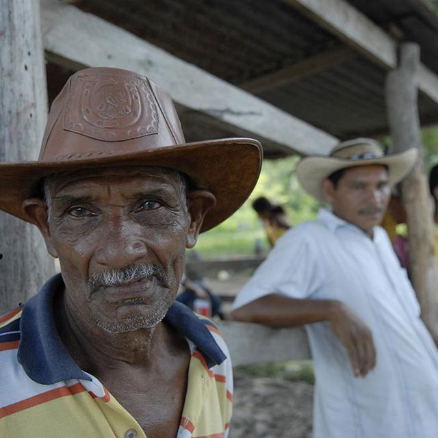 Colombie, paysans d'Uraba déplacés de force. [Jean-Claude Gerez.]
