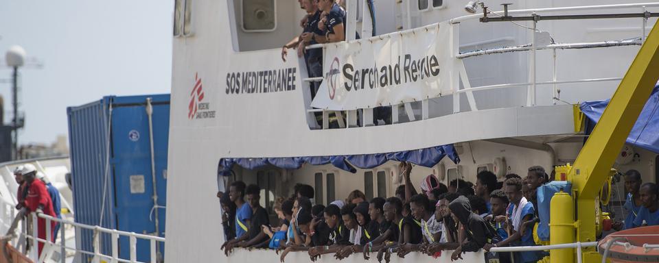 L'Aquarius. [AP Photo/Keystone - Rene Rossignaud]