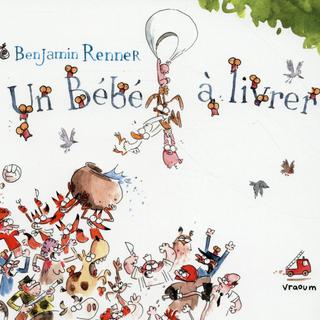 Couverture de la BD "Un bébé à livrer" de Benjamin Renner. [éditions Delcourt]