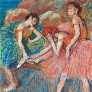 Des pastels de Degas, ici "Danceuses au repos" sont exposées à la Fondation de L'Hermitage. [DR]