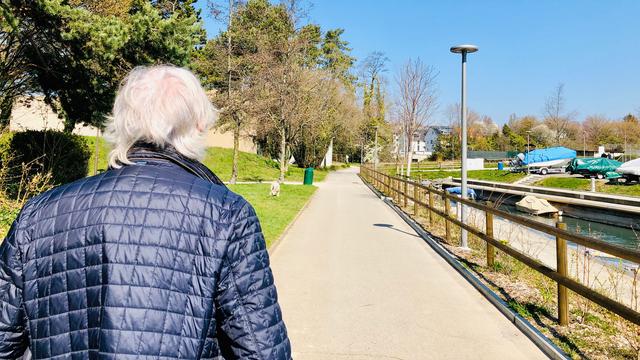 Henri Dès, à Morges. [RTS - Karine Vasarino]