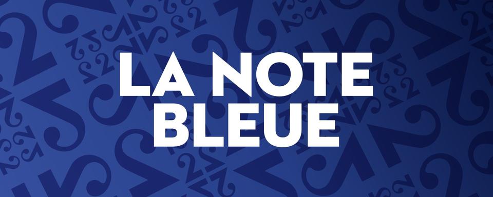 Logo émission "La note bleue".