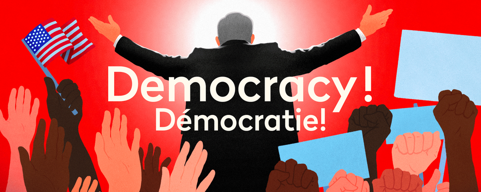 Democracy! Démocratie! (Logo Play)