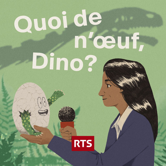 "Quoi de n'oeuf, Dino ?" (Logo podcast) [RTS]