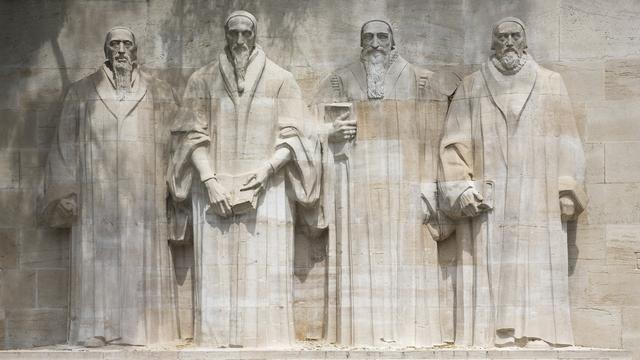 Guillaume Farel, Jean Calvin, Théodore de Bèze et John Knox sur le mur des réformateurs à Genève.
Shadow69
Fotolia [Shadow69]