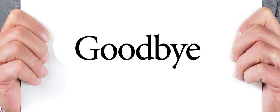 En langue anglaise, "Au revoir" se dit "Goodbye". [nito]