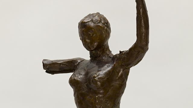Edgar Degas, Danseuse s'avançant, les bras levés, jambe droite en avant [© Musée cantonal des Beaux-Arts de Lausanne]