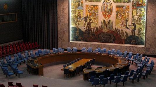 La salle du Conseil de sécurité au siège new-yorkais de l'Organisation des Nations Unies. [Bernd Untiedt]