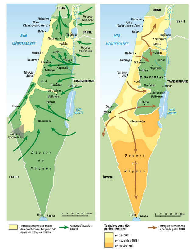 La récupération des territoires par Israël en 1948 [monde-diplomatique.fr]