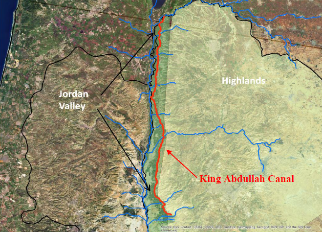 Le King Abdullah canal [caee.utexas.edu - Etude d'Amelia Altz-Stamm]