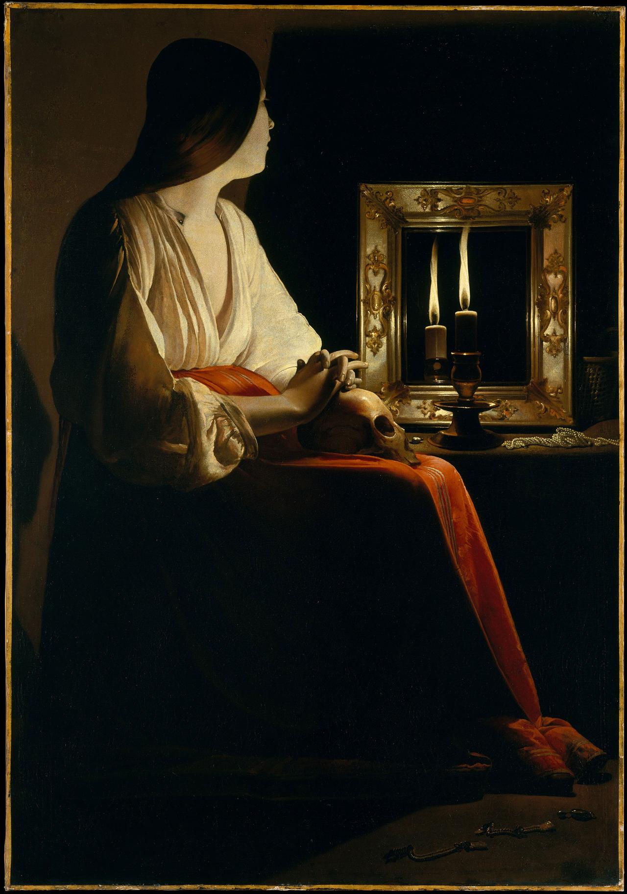 La Madeleine aux deux flammes, tableau du peintre français Georges de La Tour (1593 - 1652) peint à une date inconnue. Cette huile sur toile représente Madeleine (ou Marie Madeleine) pénitente.