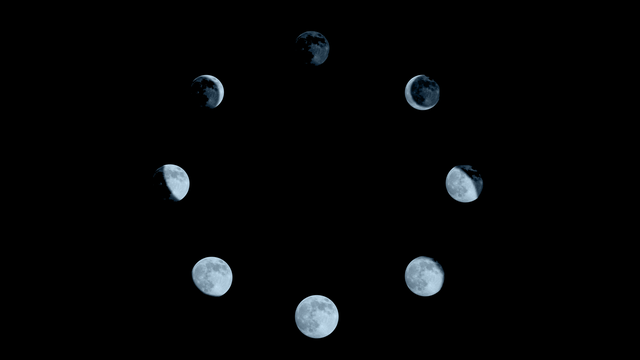 Les différentes phases de la Lune [Depositphotos - Tamara_k]