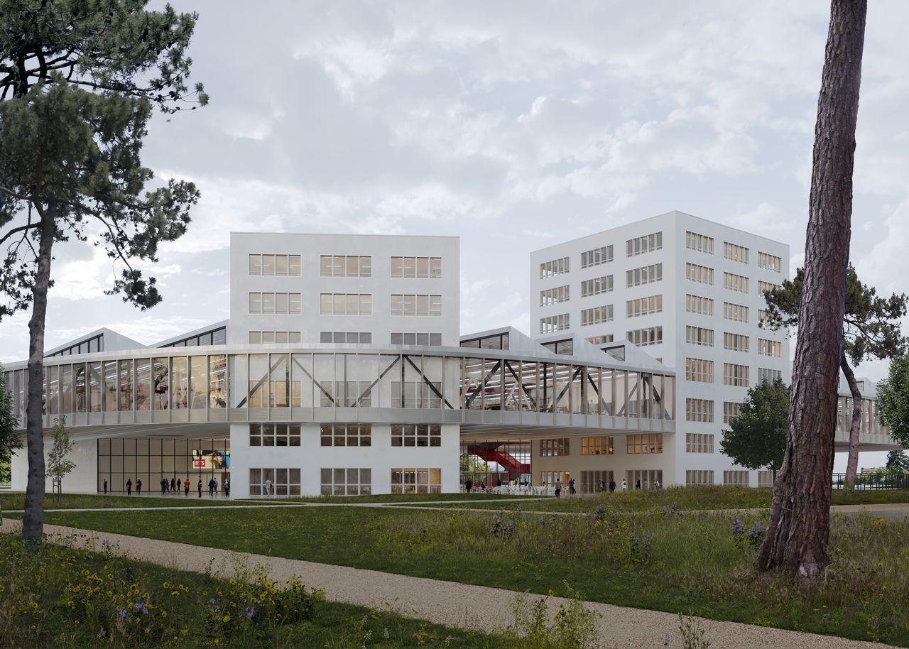 Le futur bâtiment de la RTS à l'EPFL. [RTS]
