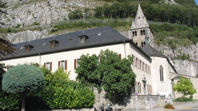 Vue extérieure de l'Abbaye de Saint-Maurice. [Abbaye de Saint-Maurice - Olivier Roduit]