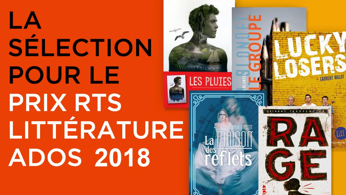 Sélection Prix RTS Littérature Ados 2018.