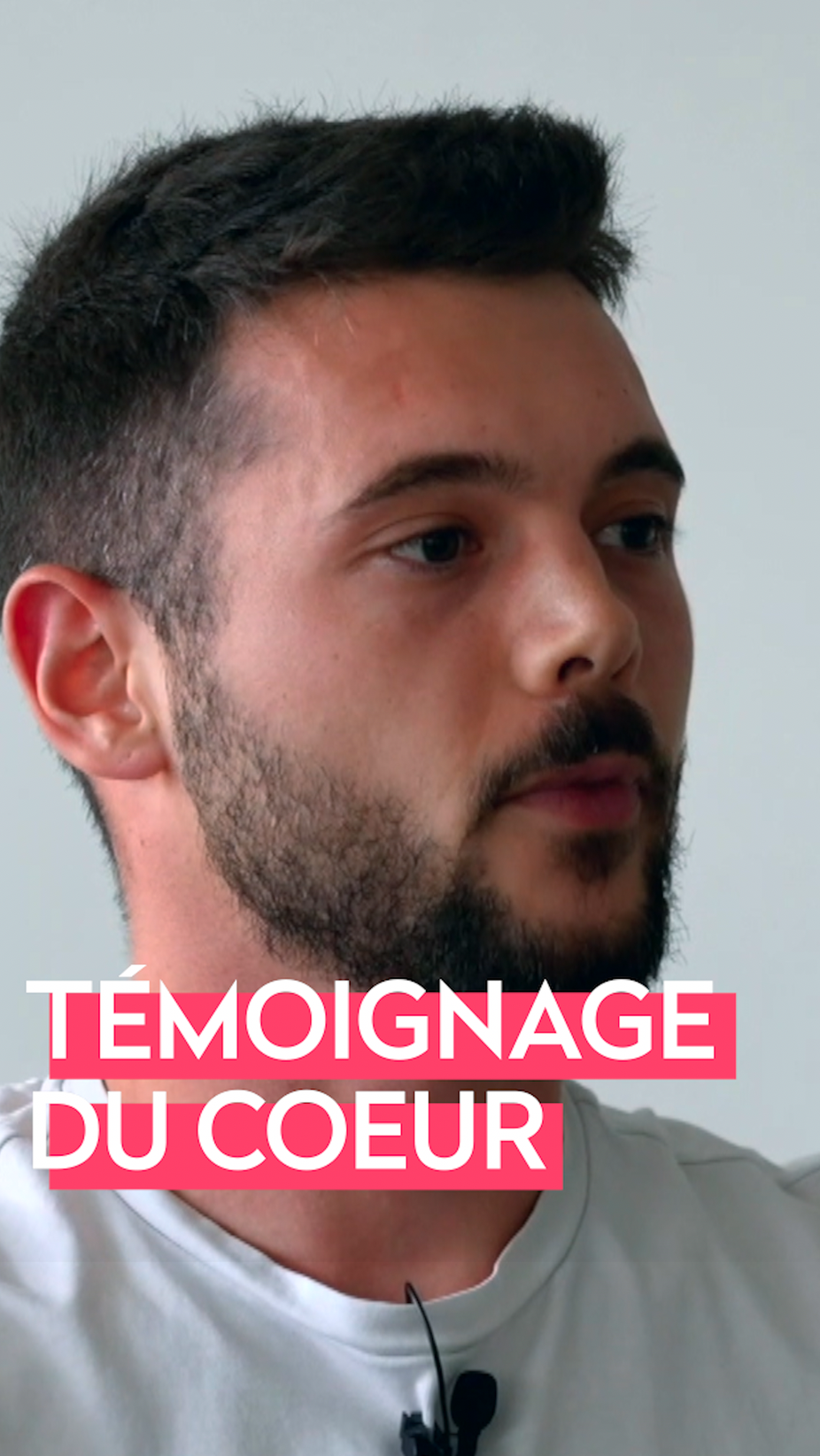 Thibault* Témoignage Coeur à Coeur 2022. [RTS - Coeur à Coeur]