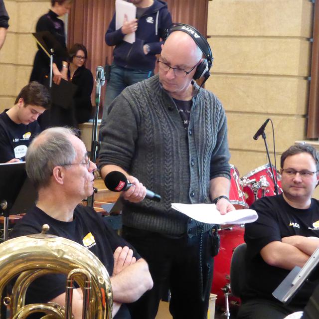 Le Kiosque à musiques  à La Chaux-de-Fonds - 22 novembre 2014 - Pierre Borer directeur du CSP neuchâtelois.